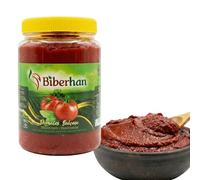 Pâte de Tomate 1 kg - Concentré Traditionnel Turc à Base de Tomates Mûries au Soleil - Texture Riche et Saveur Intense - Spécialité Culinaire Authentique de Gaziantep