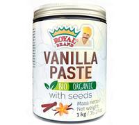 Pâte de vanille bio Royal Brand avec graines de vanille - Pâte de vanille Bourbon 1 kg - Vanille bio gourmande pour chefs et desserts - Arôme intense de vanille sans conservateurs bio