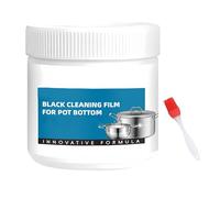 Pâte décapante puissante pour résidus brûlés sur les ustensiles de cuisine, nettoyant de cuisine multi-usages haute performance, film de nettoyage noir pour le fond des casseroles. (1Pièce)