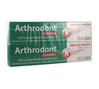 Pâte dentifrice gingivale - Arthrodont - Classic - 2 x 75 ml - Sans parabène - Apaisante