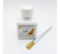 Pâte d'étain pour carrosserie et sanitaire à base de SnCu3 pour surfaces en cuivre et acier (250 g avec pinceau gratuit + 250 g SnZn5Cu3)