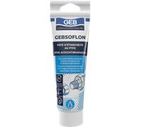 GEB Pâte à joint Gebsoflon PTFE non durcissante pour raccords filetés coniques 125 ml