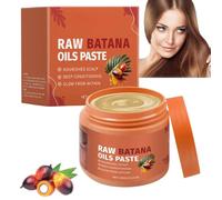 Pâte d'huile de Batana 100% brute 100g, huile de Batana pour croissance cheveux, soin naturel profond cheveux & cuir chevelu, baume nourrissant réparateur, ajoute brillance & renforce racines (1pcs)
