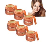 Pâte d'huile de Batana 100% brute 100g, huile de Batana pour croissance cheveux, soin naturel profond cheveux & cuir chevelu, baume nourrissant réparateur, ajoute brillance & renforce racines (6pcs)