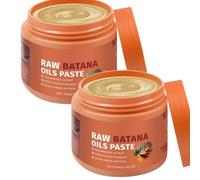 Pâte d'huile de Batana 100% brute 100g, huile de Batana pour croissance cheveux, soin naturel profond cheveux & cuir chevelu, baume nourrissant réparateur, ajoute brillance & renforce racines (2pcs)