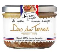 Pâté Duo du Terroir (Volaille & Porc) Lucien Georgelin le bocal de 200g