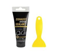 Pate Echappement,Pate a Joint Moteur,Mastic Echappement,Haute Température Reparation Echappement Livré avec Grattoir pour RéParer Fissures Fuites et Trous dans Moteurs Tuyaux D'éChappement Etc 150g