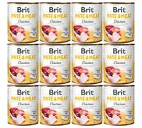 Pâté et viande BRIT au poulet - aliment humide pour chien - 12 x 800 g