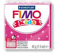Pâte Fimo Kids 42 G - Rose Pailleté - 8030.262 - Fimo