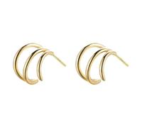 Pâte Fournitures Fournitures Kits Earrings For Women Trendy Small Hoop Earrings Silver Earrings Small Huggie Hoops Earrings For Women Jewelry Ensembles Perles Baguier Bijoux (Gold, One Size)