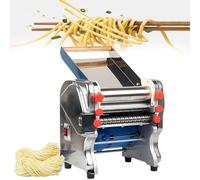 Pate Fraiche Machine,Fraiche Machine À Pâtes Électrique Acier Inoxydable Pétrinlargeur Des Pâtes 3/9 Mm, Admission 18/20/24 Cm, Épaisseur 0.1-20 Mm, 750 W, Électrique(180-Kneading type)