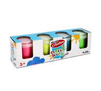 Pâte Masse plastique 4 couleurs tube pailleté MC