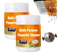 Pâte nettoyante multi-usages à l'huile, spray nettoyant pour plan de travail, pâte nettoyante et polissante à l'huile de coco, dégraissant puissant pour la cuisine, élimine les taches de four