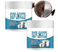 Pâte nettoyante puissante pour poêles et casseroles, nettoyant pour ustensiles de cuisine en acier inoxydable, dégraissant multi-usages, nettoyant puissant pour four, gril et ustensiles de (2PCS)