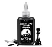 Pâte Pigmentaire Époxy Noire - 156g Haute Concentration pour Résine Vagues, Cellules, Peintures, UV Résine Art - Blanche Opaque