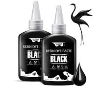 Pâte Pigmentée pour Résine époxy Noire, 140g Pâte Pigmentée de Couleur Noire Concentrée pour Résine d'art, Fabrication de Bijoux, Peinture, Résine UV, DIY, Pâte de Teinture époxy Noire Solide pour