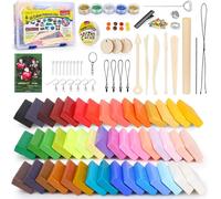 Pate Polymère 48 Couleurs 1.5kg Four Cuissonsûr Et Non Toxiquediy Craft Kit Avec Outils De Modélisation Et Accessoirescadeau Enfant Pour Garçons Et Filles