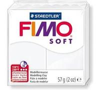 STAEDTLER Pâte à modeler à cuire Fimo Soft bloc 56 g blanc