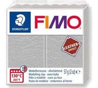 Pain 57g FIMO EFFECT CUIR couleur gris pale