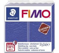 Pâte polymère 57 g - Effet cuir - Indigo Bleu G