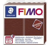Pâte polymère 57 g - Effet cuir - Marron Marron G