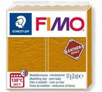 Pâte polymère 57 g - Effet cuir - Ocre - Graine Créative Jaune G