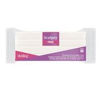 Pâte polymère - Blanc transparent - A cuire - Pâte à modeler - Sculpey Premo - Bloc de 454g