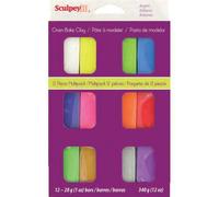 Pate Polymère - Bright - Assortiment 12 Couleu?