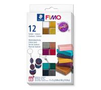Staedtler Pâte à modeler FIMO Effect 8013 C12-4 Sparkle Demi-blocs 12 x 25 g
