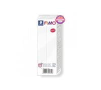 Staedtler FIMO Soft, Pâte à modeler blanche durcissant au four, Pour débutants et artistes, Souple et facile à démouler, Pain de 454 grammes, 8021-0
