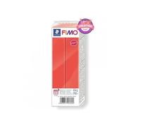 Staedtler FIMO Soft, Pâte à modeler rouge indien durcissant au four, Pour débutants et artistes, Souple et facile à démouler, Pain de 454 grammes, 8021-24