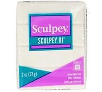 Pâte polymère Sculpey 57 g - blanc pailleté Blanc G