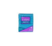 Pâte polymère Sculpey 57 g - bleu pailleté