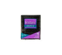Pâte polymère Sculpey 57 g - noir pailleté