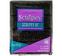 Pâte polymère Sculpey 57 g - noir pailleté Noir G