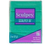 Pâte polymère Sculpey 57 g - turquoise pailleté Bleu turquoise G