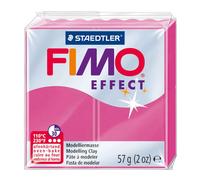Pâte polymère - Staedtler - Fimo effect Rubis quartz 286 - 56g - Durcissante au four - Rouge