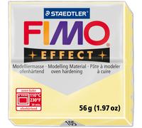 Pâte polymère - Staedtler - Fimo Effect Vanille 105 - 56 g - Durcissante au four 110 C - Mixte