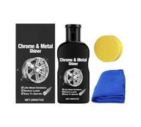 Pâte pour moyeu de pneu - Crème antirouille pour voiture, mélange argent et bronze brillant | Solution anti-ternissement pour rayons de moto, liquide de nettoyage en profondeur pour rénover les