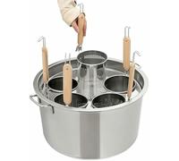 Pâte pour pâtes en acier inoxydable 5 trous, pot à pâtes en acier inoxydable avec insert passoire, pot avec panier vapeur et insert pour pâtes, gibier