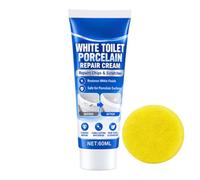 Pâte réparatrice pour porcelaine WC Remplissage éclats blancs 60 ml avec | Kit Réparation Fissures Et Carrelage Pour Fissures Éclats Rayures Lavabo Receveur De Douche