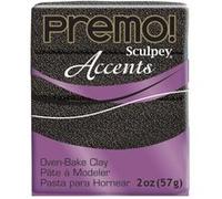 Pâte Sculpey Accent - Twinkle twinkle (noir pailleté) Noir G