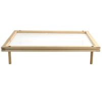 Pâte sèche/champignons 50 x 40 cm, alliage d'acier, marron