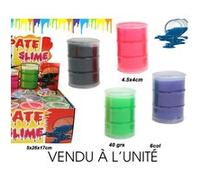 pâte slime baril néon 40grs 6 coloris - bg international 13472 Multicolore G