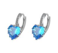 Pâte Stockage Moules Bijoux Pour les femmes d'oreilles Zircon Hoops d'oreilles Teen Heart Clip Huggie Love Girls d'oreilles Bracelets Outil Nettoyeur Pince Kits (Blue, One Size)