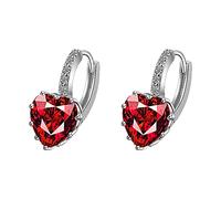 Pâte Stockage Moules Bijoux Pour les femmes d'oreilles Zircon Hoops d'oreilles Teen Heart Clip Huggie Love Girls d'oreilles Bracelets Outil Nettoyeur Pince Kits (Red, One Size)