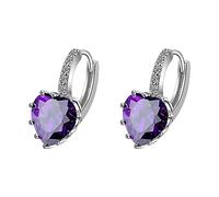 Pâte Stockage Moules Bijoux Pour les femmes d'oreilles Zircon Hoops d'oreilles Teen Heart Clip Huggie Love Girls d'oreilles Bracelets Outil Nettoyeur Pince Kits (Purple, One Size)