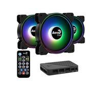 AEROCOOL Saturn 12F ARGB Pro (Pack de 3) - Ventilateur 120mm ARGB pour boitier