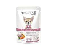 Pâtée Chien sans Céréales Amanova Saumon & Dinde Adulte 100 g