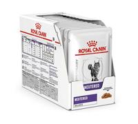 Pâtée diététique pour chat - ROYAL CANIN - Veterinary Neutered Balance - 12x85g - réduit calculs de struvite - acidifie l'urine